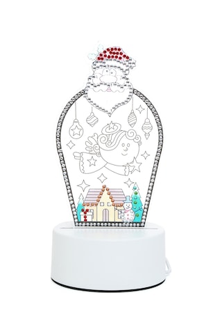 Skycity Noel Dıy El Yapımı Parlak Işıklı Pırlanta Tablo, 3 Farklı Desenli Led Gece Lambası, Hediye Önerisi Diğer