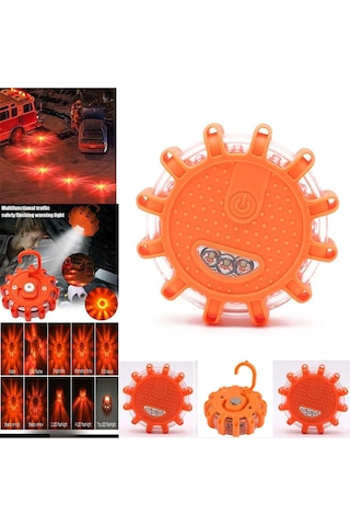 Acil Durum Ikaz Lambası Kırmızı Led Uyarı Işığı 5 Farklı Mod Çalışma