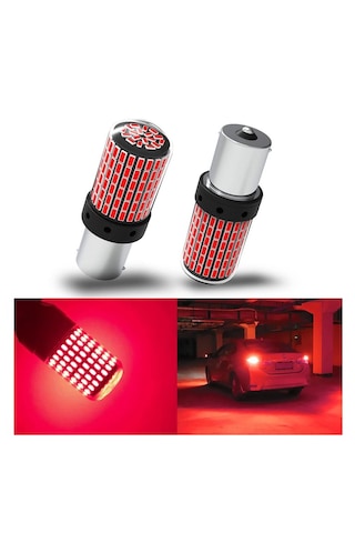 2 Adet 144 Led Kırmızı Renk 93 Tip Tek Duy Stop Ampulü