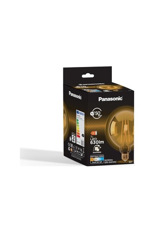 E27 Dim Edilebilir Filaman G95 Lamba 7w 630lm 2000k Gold Sku: Smg8690010216830 Açık Kahverengi
