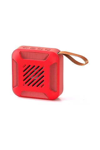 Leezsing Kablosuz Taşınabilir Su Geçirmez Bluetooth Hoparlör, Mikrofonlu, 36 Saat Çalma Süresi, Kırmızı