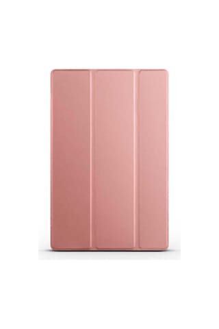 Galaxy Uyumlu Tab A8 10.5 Sm-x200 2021 - Bls Store Smart Cover Standlı 1-1 Kılıf-rose Gold Arka Kapak