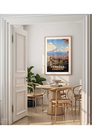 Çerçevesiz Poster Yerevan Ve Ararat Dağı Manzarası
