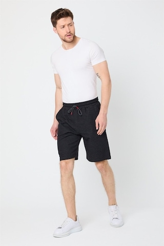 Comeor Erkek Siyah Regular Fit Şort