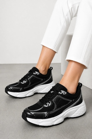 Ht Hotin Milo Kadın Spor Ayakkabı - Ultra Rahat Köpük Tabanlı Günlük Sneaker - Siyah