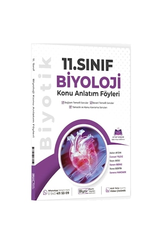 Biyotik Yayınları 11.sınıf Maarif Model Biyoloji Konu Anlatım Föyleri Ve 11.sınıf Maarif Model Biyoloji Soru Bankası Set 2 Kitap