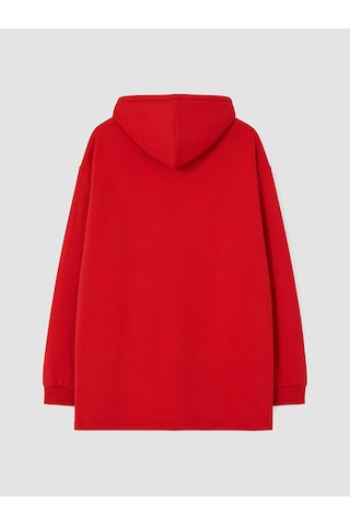 Lcw Curve Kırmızı Büyük Beden Kadın Hoodie