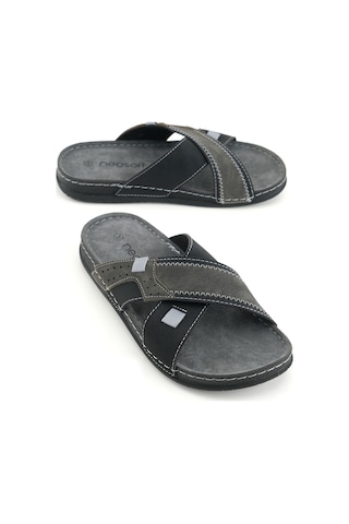 Gezer Yazlık Erkek Suni Deri Neosoft Rahat Taban Günlük Terlik Gt1yme.13015.07.010.0c Siyah