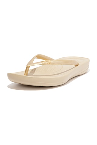 010 Gold Terlik Kadın Diğer E54-010 / 011/ 012 /090 Fitflop Iqushıon Ergonomic Toe-posts Altın