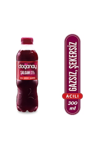 Doğanay Şalgam Suyu Acılı 300 Ml X 24 Adet