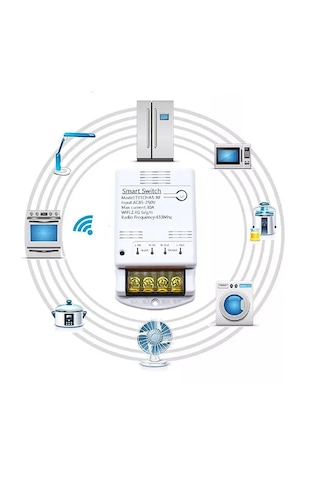Tuya 30a Kumandalı Röle Wifi Destekli 2/1 Arada