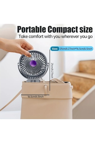 Willowhaven Type A Usb Mini Klip Fan Multifonksiyonel Taşınabilir Ayaklı Aydınlatmalı Camping Ofis