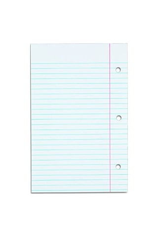 Çizgili Delikli Filler Kağıt - 100 Yaprak/paket, 21.6 X 14 Cm 124-Pembe