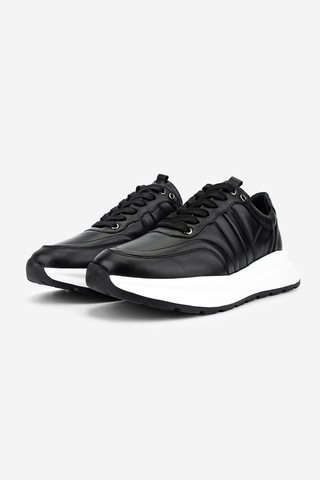 Valmenti Erkek Hakiki Deri Siyah Sneakers & Spor Ayakkabı 352 24394 Erk Ayk Y26 Sıyah