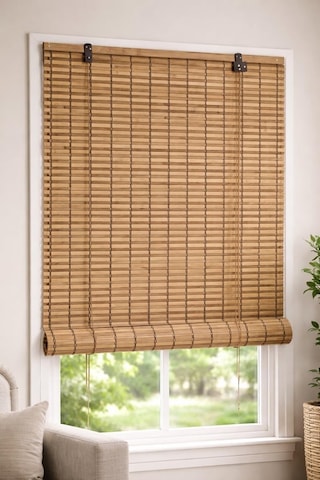 Navagrey Bambu Stor Perde Bej 150 180 Çok Renkli