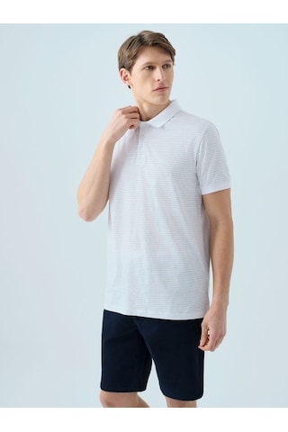 LOFT Regular Fit Erkek Polo K.kol Lf2038869 Q1.v1 Beyaz