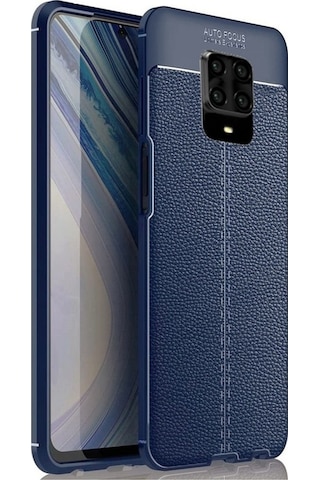 Apsuwa Xiaomi Redmi Note 9 Pro Kılıf Niss Deri Dokulu Silikon