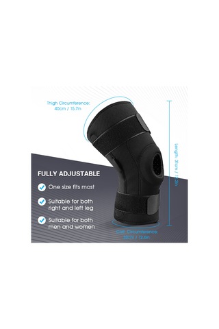 Wezone Dayanıklı Alüminyum Destekli Outdoor Spor Dizlik, Kaymayı Önleyici Ve Çarpma Koruyucu Siyah