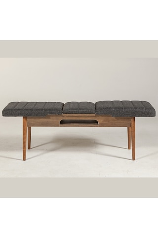 Ahşap Açılır Bench Ceviz Antrasit