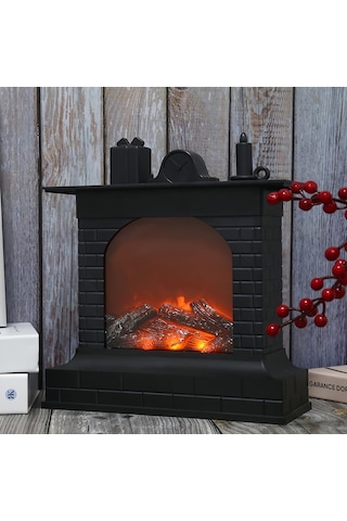 Dekoratif Led Işıklı Şömine Usbli -452 Renkli