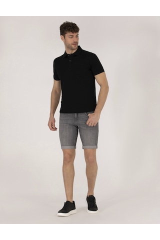 Pierre Cardin Erkek Gri Şort Jean 50267804-vr024 Gri