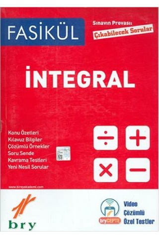 Birey Yayınları Fasikül Matematik Integral 2021-2022