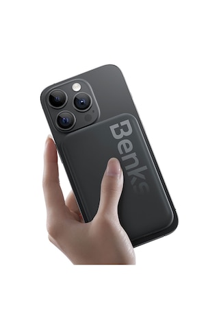 Magsafe Powerbank Benks Mp10 İnce Tasarımlı Powerbank 6000mah Siyah