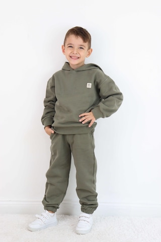 Miababy Unisex Kapşonlu Eşofman Takımı Haki
