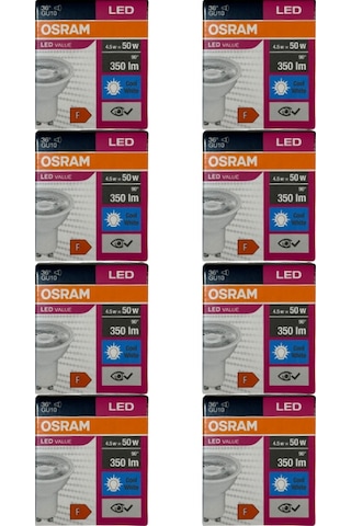 Osram 4.5w 50w 4000k Günışığı Gu10 Duylu Par16 Led Spot 8 Adet