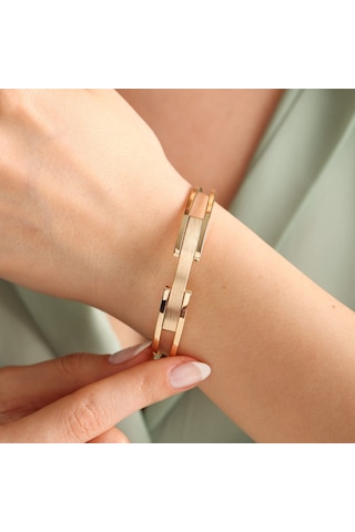 Altın Kaburga Kelepçe Çift Kol Tek Sıra 10 MM