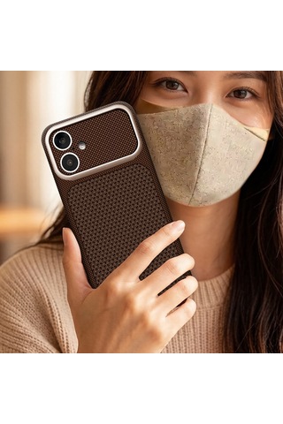 İphone 16 Uyumlu Kılıf M-safe Şarj Özellikli Zore Paris Nexel Sert Pc Kapak Gold