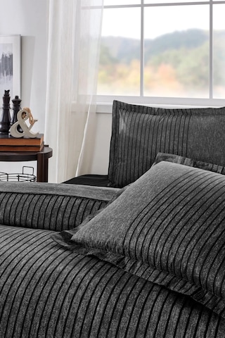 Özdilek Antrasit Noir Çift Kişilik Lastikli Fitted Çarşaf Nevresim Takımı 5250 Çok Renkli