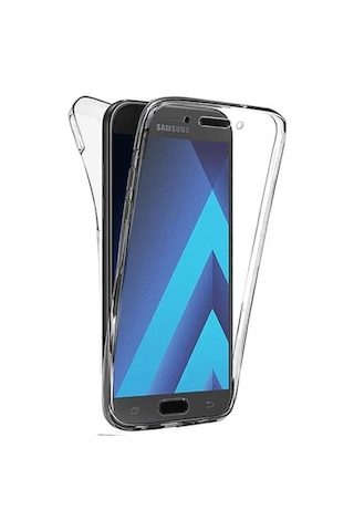 Samsung Uyumlu Galaxy A7 2017 360 Derece Kilif Kristal Silikon Seffaf S 304619541