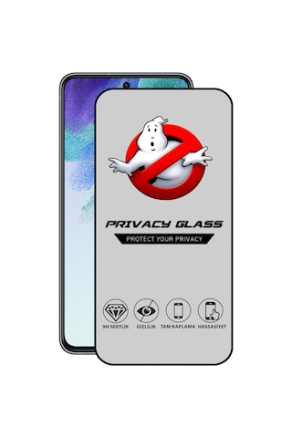 Samsung Uyumlu Galaxy S21 Fe Tam Kaplayan Gizli Hayalet Temperli Ekran Koruycu Cam