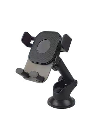 Polham Vantuzlu Torpido Üstü Ve Cam İçin Araç İçi Telefon Tutucu, Teleskopik Ayarlanabilir Döner Başlık