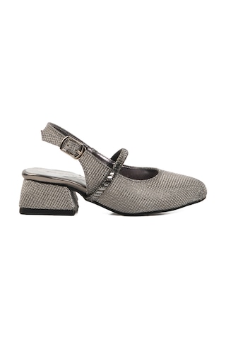 Platin Taş İşlemeli Kız Çocuk Sandalet 253 Ry 4091 P Platin