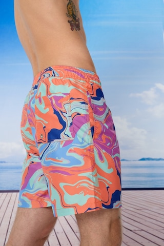 Regular Fit Erkek Deniz Şortu Çok Renkli