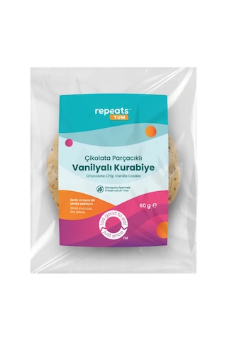 Yum Çikolata Parçacıklı Vanilyalı Kurabiye 60gr