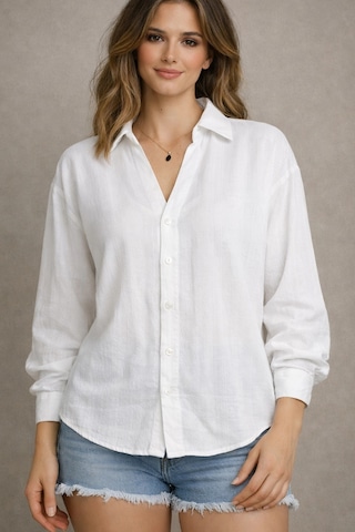 Meine Liebe Unterwäsche Oversize Pure Touch Beyaz Gömlek