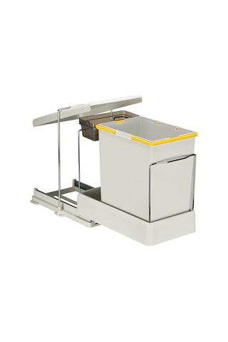 Pelikan 21500 Raylı Dolap İçi Çöp Kovası 20+1 L Gri