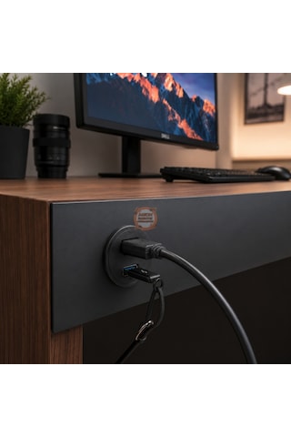 Usb Hdmı Panel 2 Metre Usb 3.0 + Hdmı Gömme Montaj Uzatma Kablosu