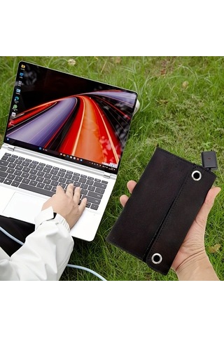 Elmpaly 60w Katlanır Usb Portlu Güneş Panel Şarj Cihazı Seyahat Kamp Çanta Telefon Laptop Fan