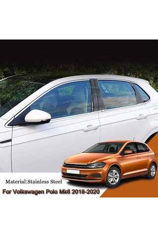 Volkswagen Polo Mk6 2018+ Tamtur 12 Parça Krom Cam Çıtası