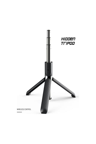 Led Işıklı Tripod Standı Kablosuz Bluetooth Uzaktan Kumandalı Selfie Çubuğu Çubuğu Yeni Youtuber