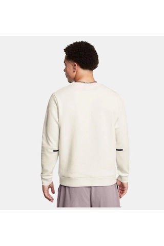 Under Armour Ua Unstoppable Fleece Erkek Sweatshirt 1389351-110 Beyaz