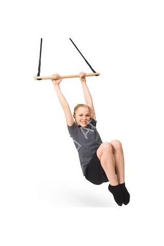 Trapez Salıncak Ahşap Bar Terapi Salıncağı