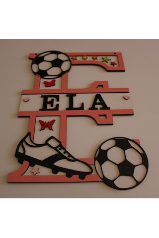 Çoçuk Odası Kapı & Duvar Süsü Kişiye Özel E Harfi