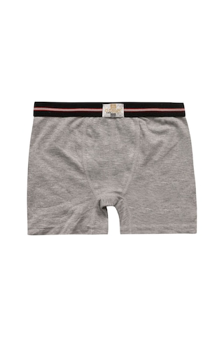 Kompedan Erkek Çocuk Pamuklu Esnek Yumuşak Boxer Şort Gri Melanj K0711 Gri Melanj