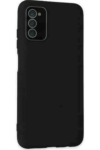 Cosmotex Newface Samsung Galaxy Uyumlu A03s Kılıf Lansman Glass Kapak - Siyah