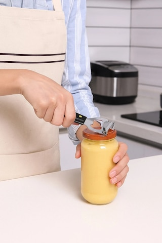 Şişe Ve Konserve Açacağı Çok Amaçlı Kapak Açıcı Mutfak Aparatı Siyah
